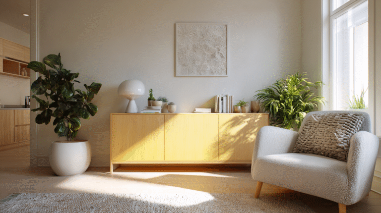 ThermoTone Sideboard: Möbel aus Wüsten-Sand mit passiver Farbtemperatur-Anzeige & eingebautem Luftbefeuchter